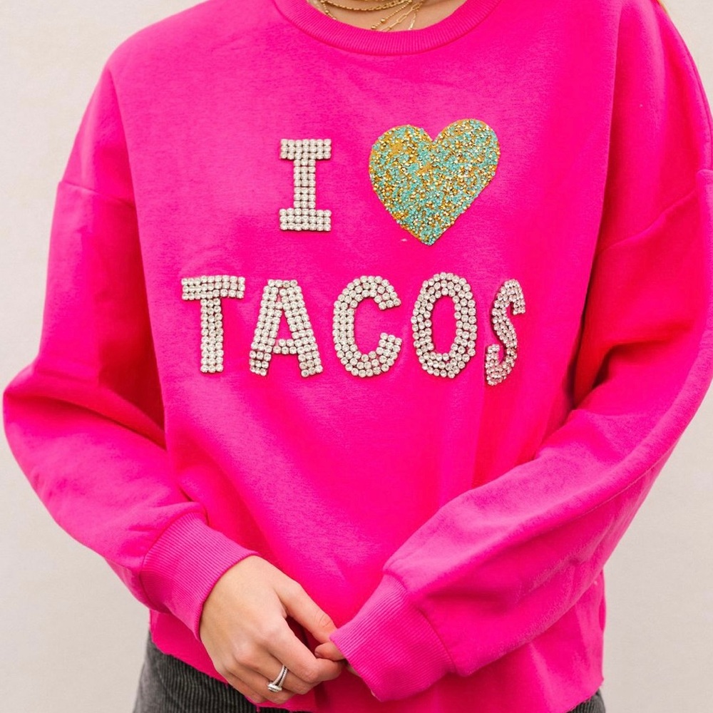 Bling Bling! I ♥️Tacos Sweatshirt!